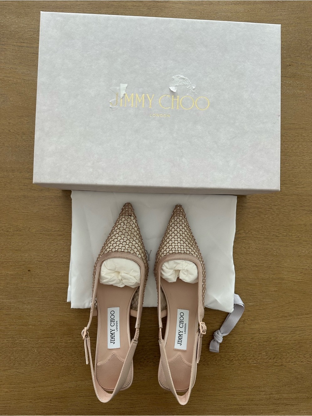Jimmy Choo Amel 50 Macaron Mesh Pumps (Size 37)